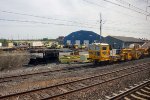Amtrak MOW equipment waits for their next assignments at the Wilmington Shops 